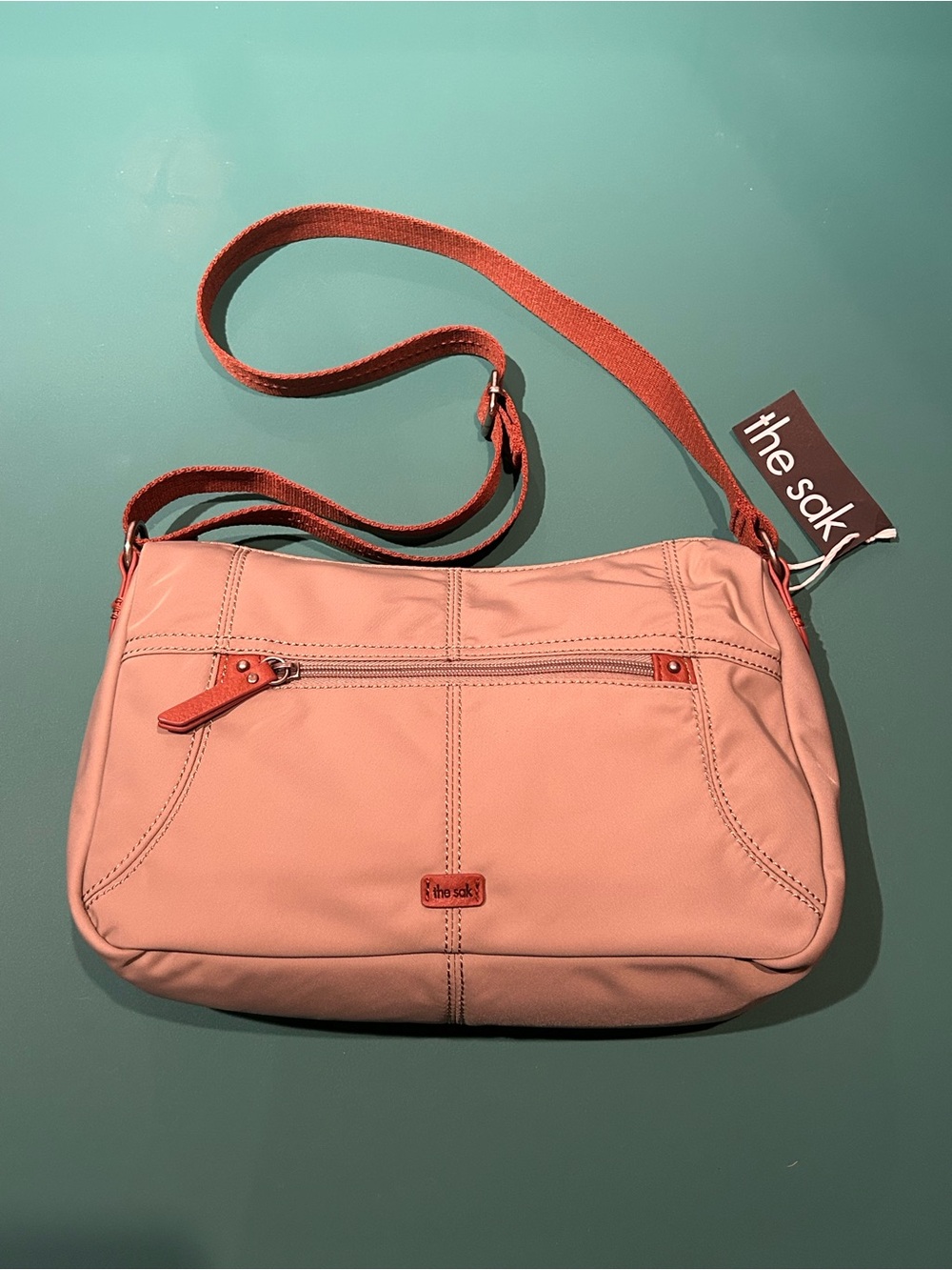 The Sak Coral Pink Crossbody Bag